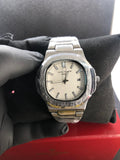Patek Philippe Luxury Watch – White Dial with Silver Stainless Steel Strap | FREE GIFT BOX 🎁