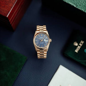 Rolex Datejust 41mm – Blue Dial with 18k Yellow Gold Jubilee Bracelet (FREE GIFT BOX 🎁)