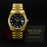 Rolex Datejust 41mm – Blue Dial with 18k Yellow Gold Jubilee Bracelet (FREE GIFT BOX 🎁)