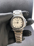 Patek Philippe Luxury Watch – White Dial with Silver Stainless Steel Strap | FREE GIFT BOX 🎁
