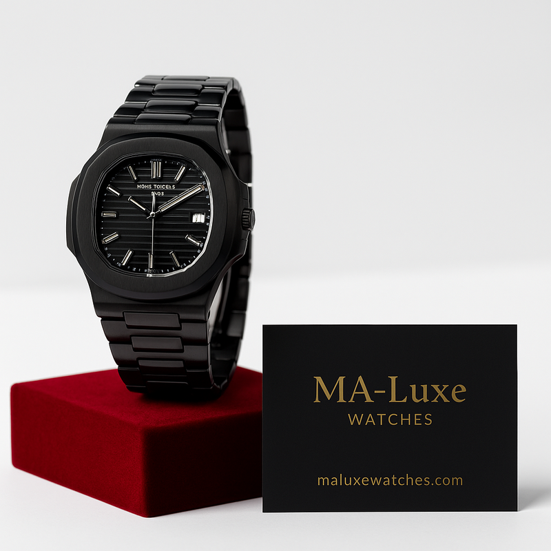 Black Patek Philippe Nautilus | All Black | (FREE GIFT BOX 🎁)